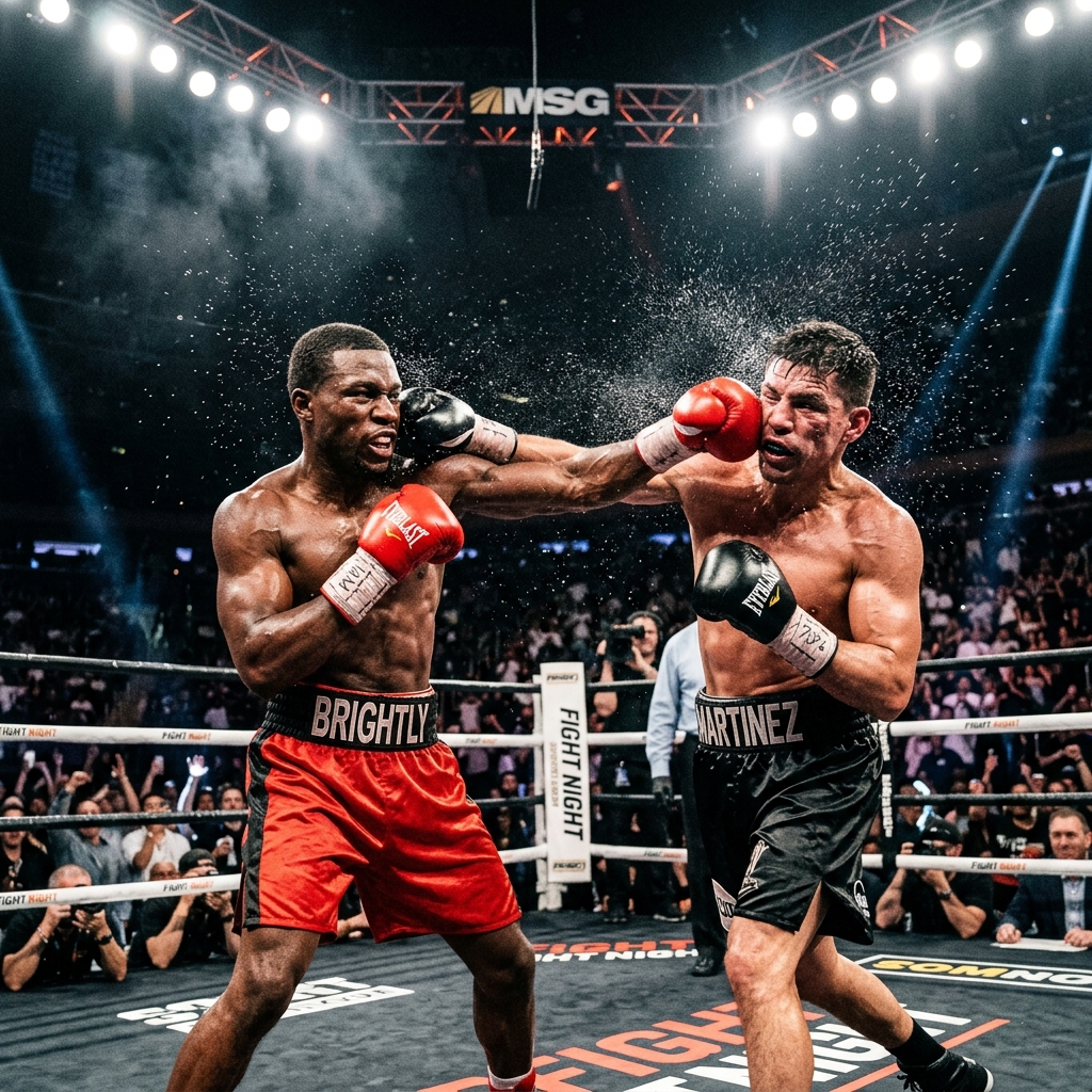 Boxing training session